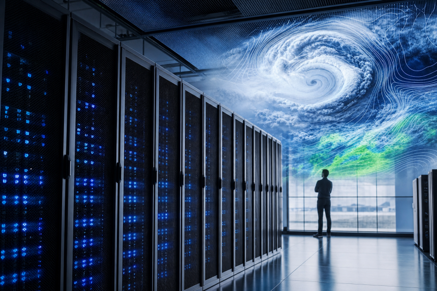 Supercomputador usado pelo INPE para gerar previsões meteorológicas de alta resolução